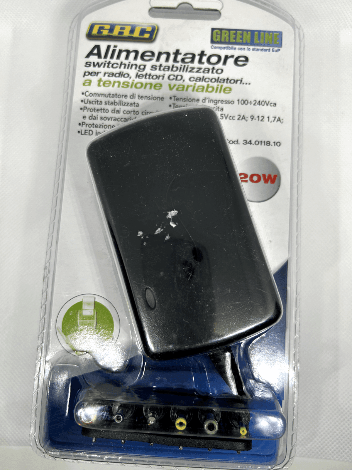 GBC ALIMENTATORE A TENSIONE VARIABILE UNIVERSALE SWITCHING REGOLABILE 20W (2,5A) in Alimentatori CL Store - Battipaglia, commercioVirtuoso.it