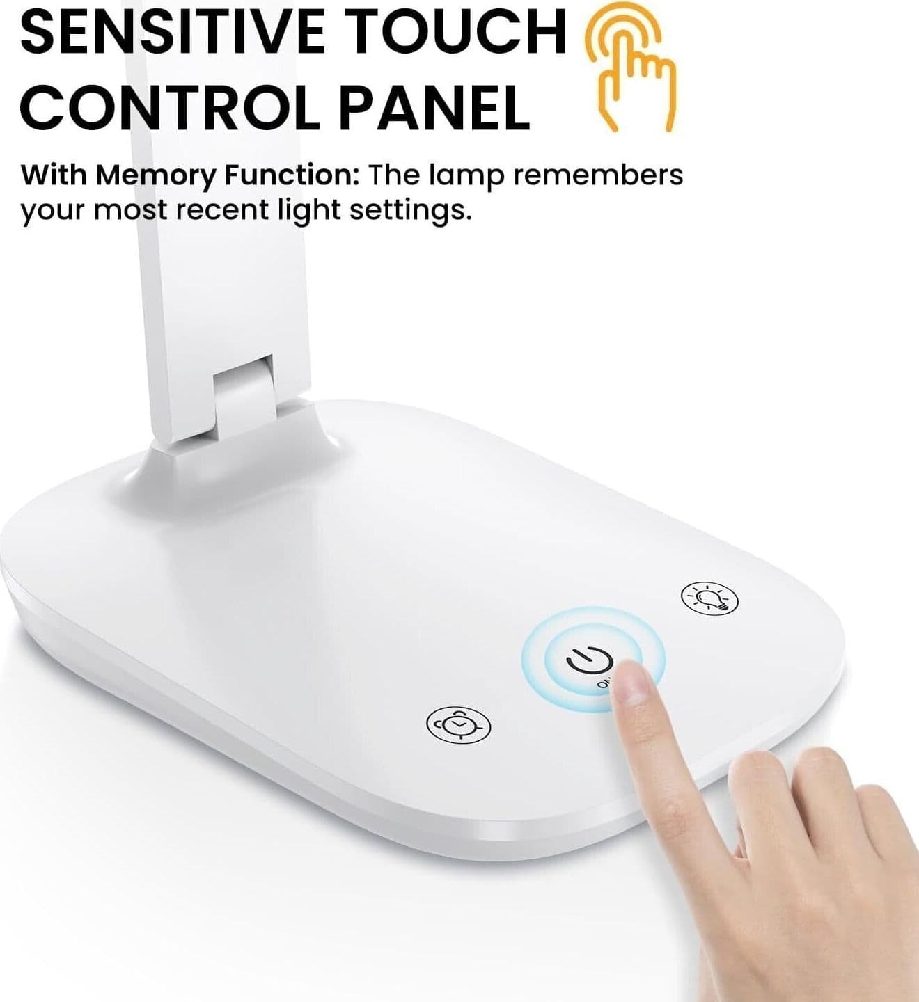 Lampada da Scrivania, Pieghevole Lampada Scrivania LED con Filo USBC, Dimmer - 3