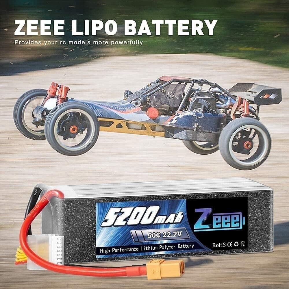 Zeee 6S lipo 22,2V 5200mAh 50C litio Batteria RC batteria, con connectore XT90 in Ginevra CL Store - Battipaglia, commercioVirtuoso.it