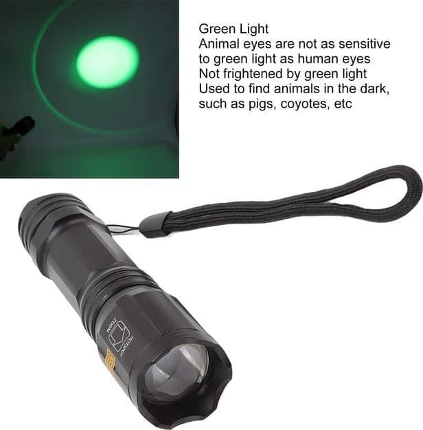 Torcia a LED 4 colori in 1 Torcia zoomabile impermeabile IPX6 per la caccia - 2
