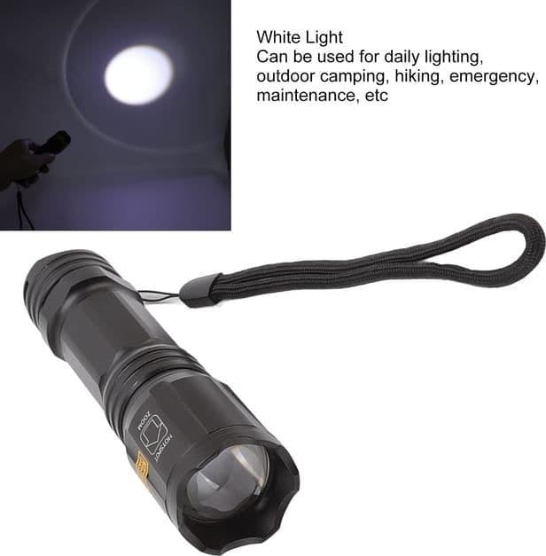 Torcia a LED 4 colori in 1 Torcia zoomabile impermeabile IPX6 per la caccia - 5