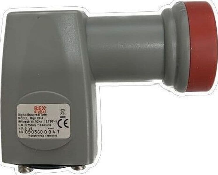 LNB UNIVERSALE TWIN 2 USCITE INDIPENDENTI CON SCHERMATURA LTE PER PARABOLA SAT - 2