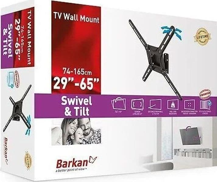 SUPPORTO A MURO PER TV Monitor BARKAN 3200 da 29'' - 65'' - 4