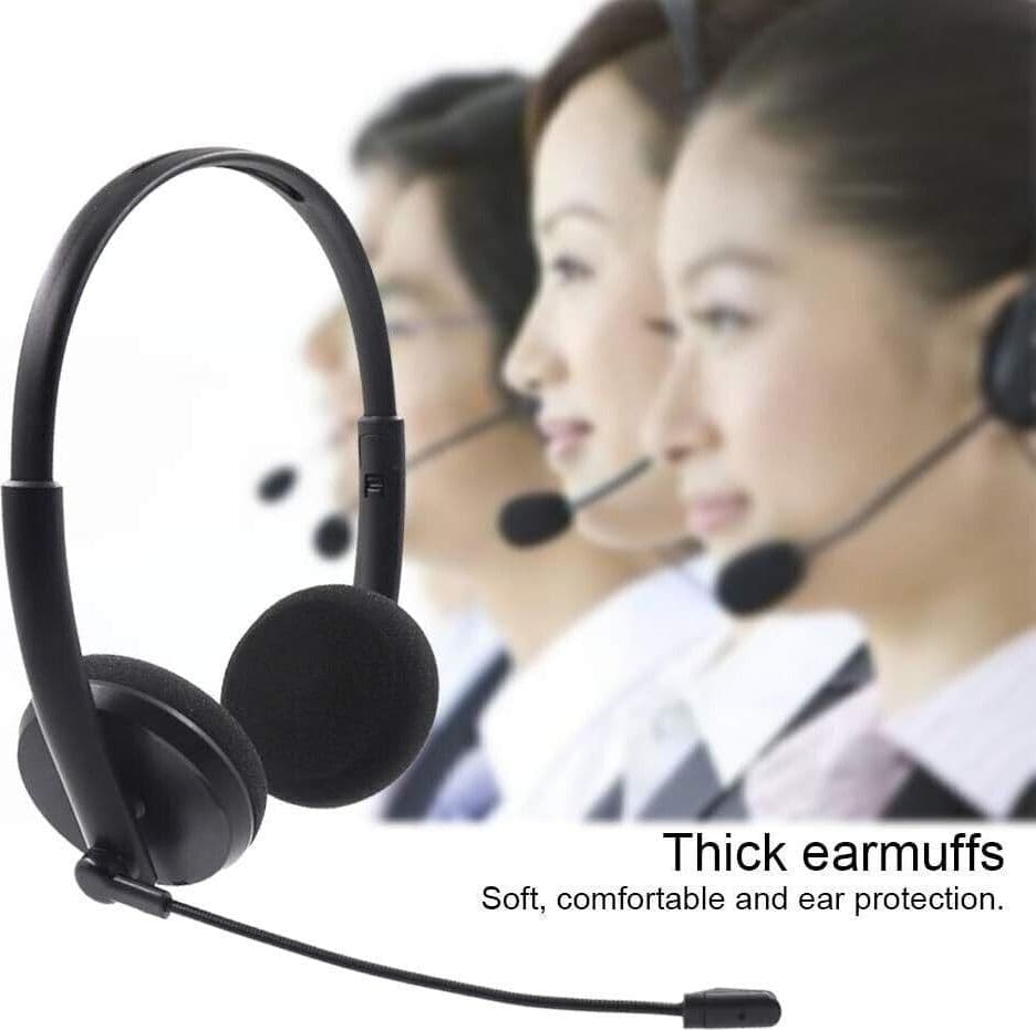 Cuffie USB in PVC con cancellazione del rumore con microfono Ufficio Call - 5