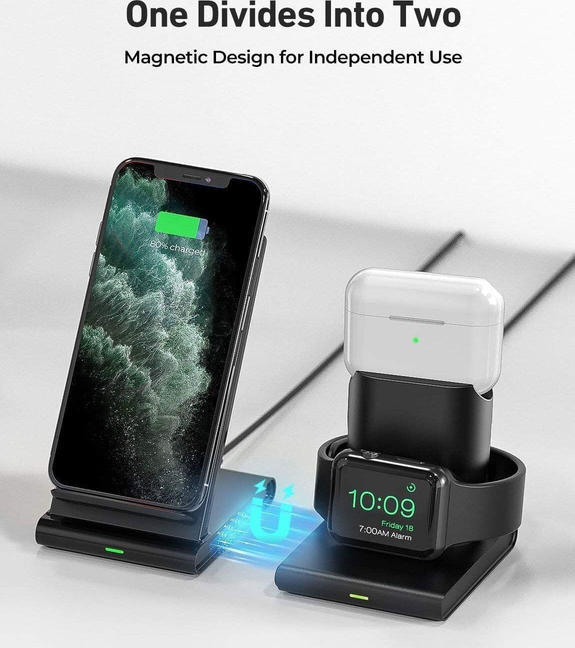 Seneo Supporto Caricabatterie Wireless Veloce 3 in 1 induzione Qi in Caricabatterie a induzione CL Store - Battipaglia, commercioVirtuoso.it