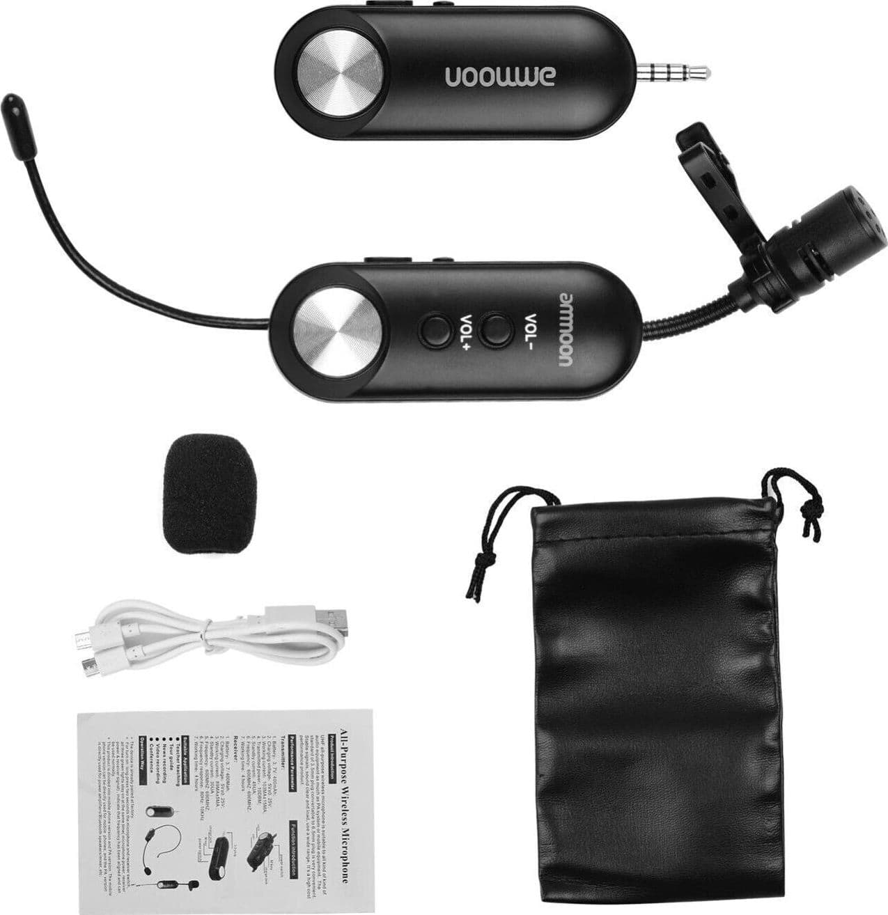 Ammoon U260 Versione per cellulare UHF Microfono wireless multiuso Lavalier in Microfoni esterni CL Store - Battipaglia, commercioVirtuoso.it