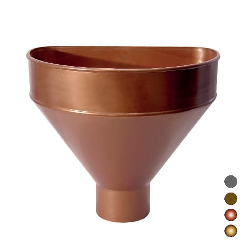 Raccoglitore Monolitico in PVC per Pluviali Dh Ø 100 Marrone - 3