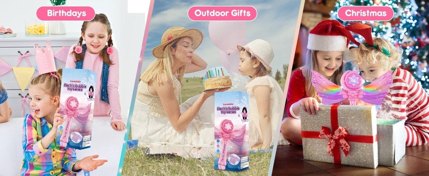 Macchina Bacchette per bolle di sapone per bambine con luce e musica in Soffiatori di bolle CL Store - Battipaglia, commercioVirtuoso.it