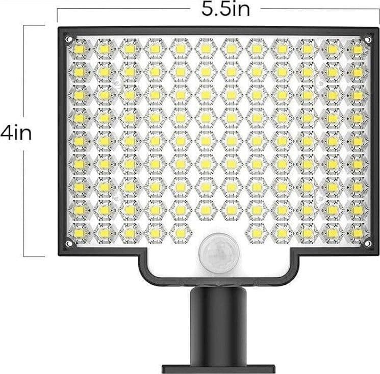 Luce Solare Led Esterno,106 LED luci solari da giardino con sensore di movimento in Lampade da parete CL Store - Battipaglia, commercioVirtuoso.it