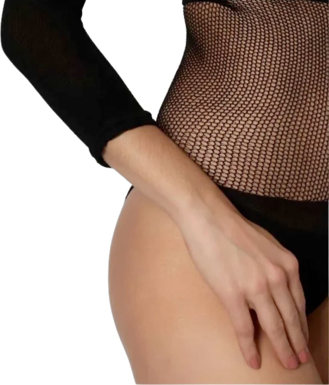 Body Sexy Coniglietta Bunny Lingerie Erotica Monospalla in Rete Tg Unica Costume - 3