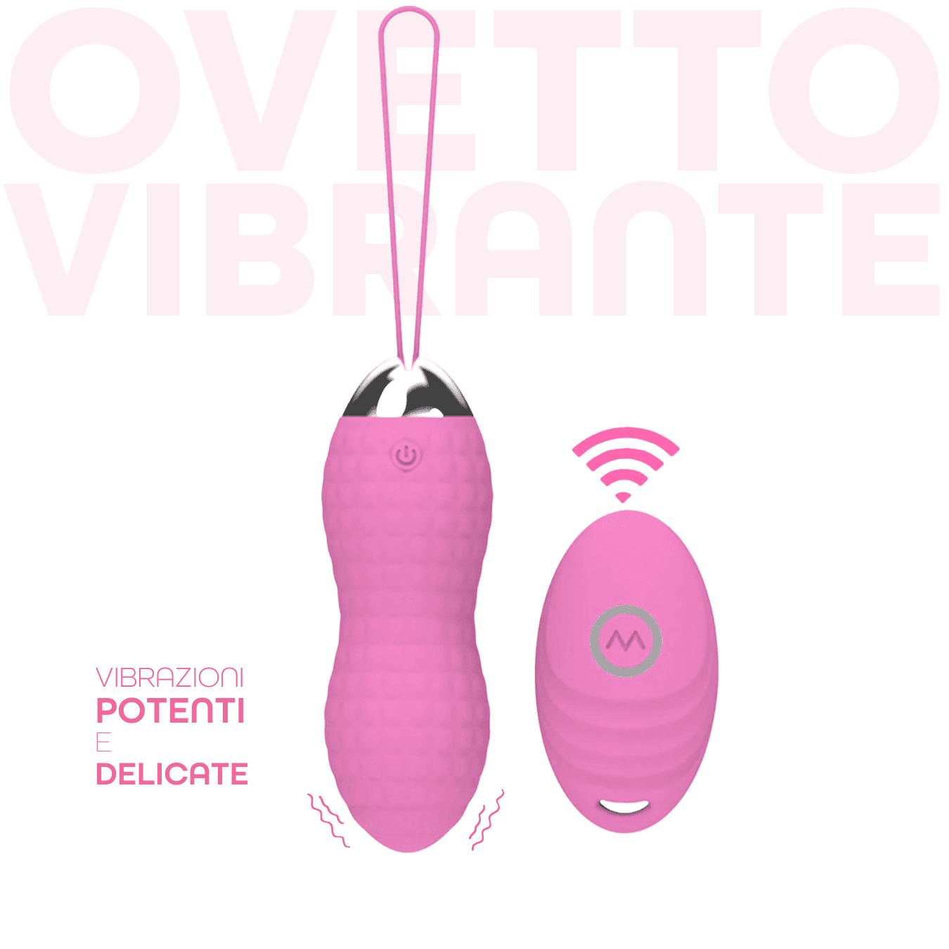 Ovetto Vibrante Telecomandato con 10 Modalità di Vibrazione in Silicone Sex Toy - 14