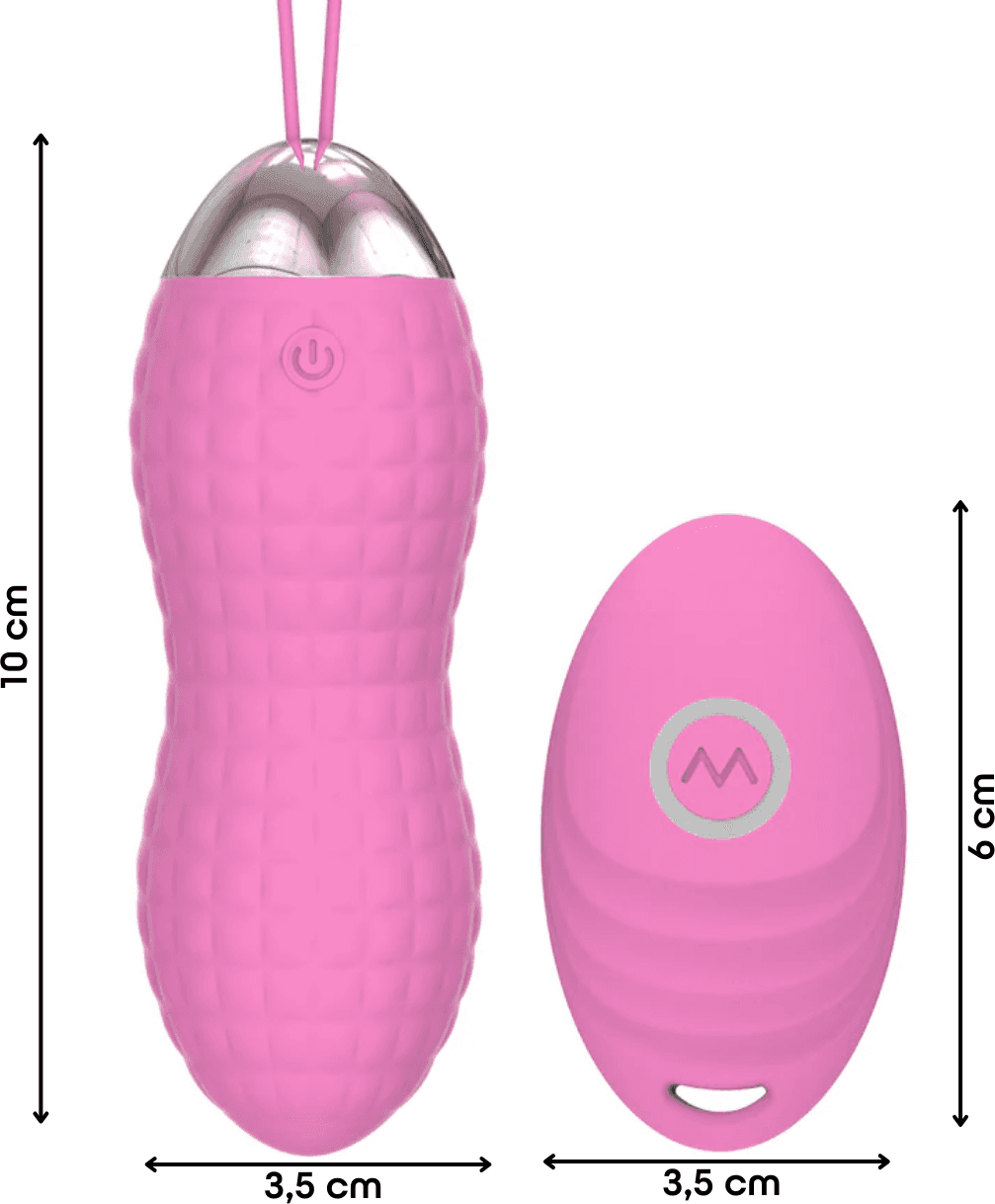 Ovetto Vibrante Telecomandato con 10 Modalità di Vibrazione in Silicone Sex Toy - 16
