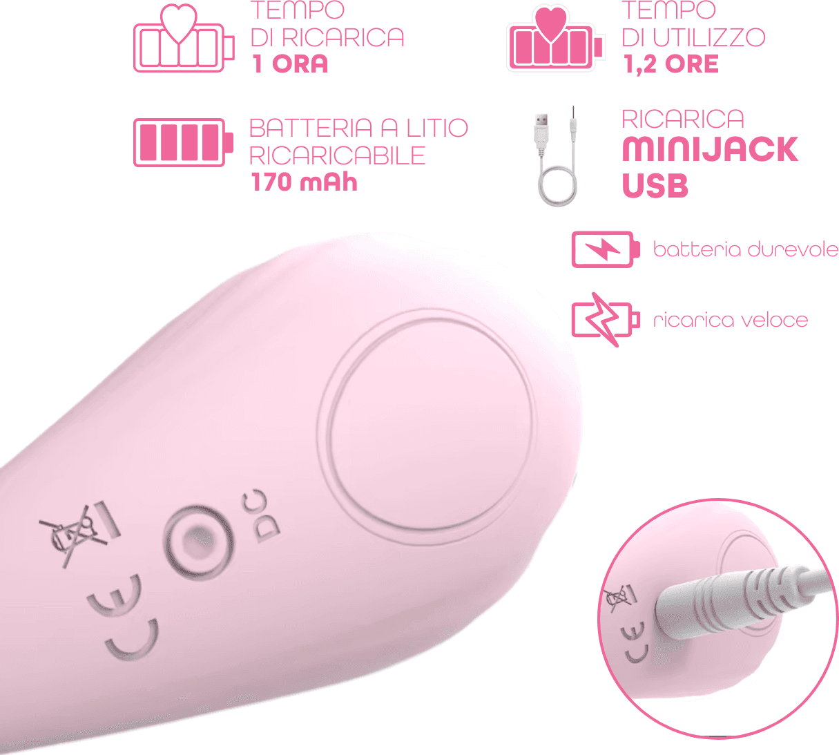Ovetto Vibrante Vibratore Curvo Telecomandato 10 Modalità di Vibrazione Sex Toy - 13
