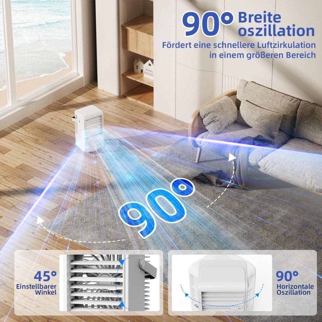 Aria condizionata mobile, climatizzatore portatile 1000 ML Air Cooler 4 in 1 - 5