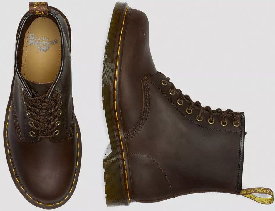 Stivali Dr Martens 1461 Dk Brown Crazy Horse - 4