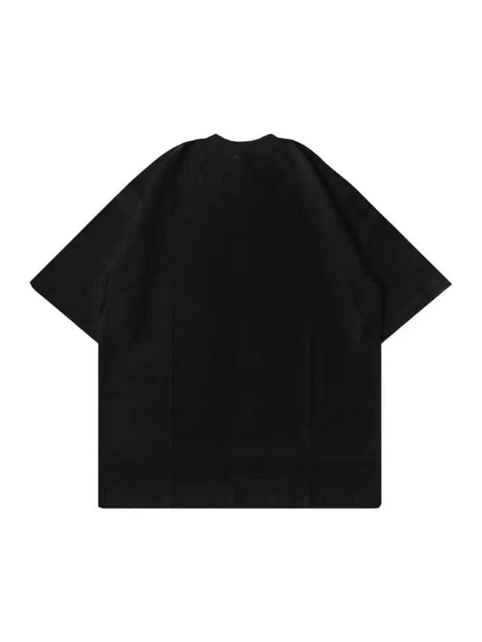 T-Shirt Nera Boxy Fit 200g Made in Italy - Horda Brand - 2