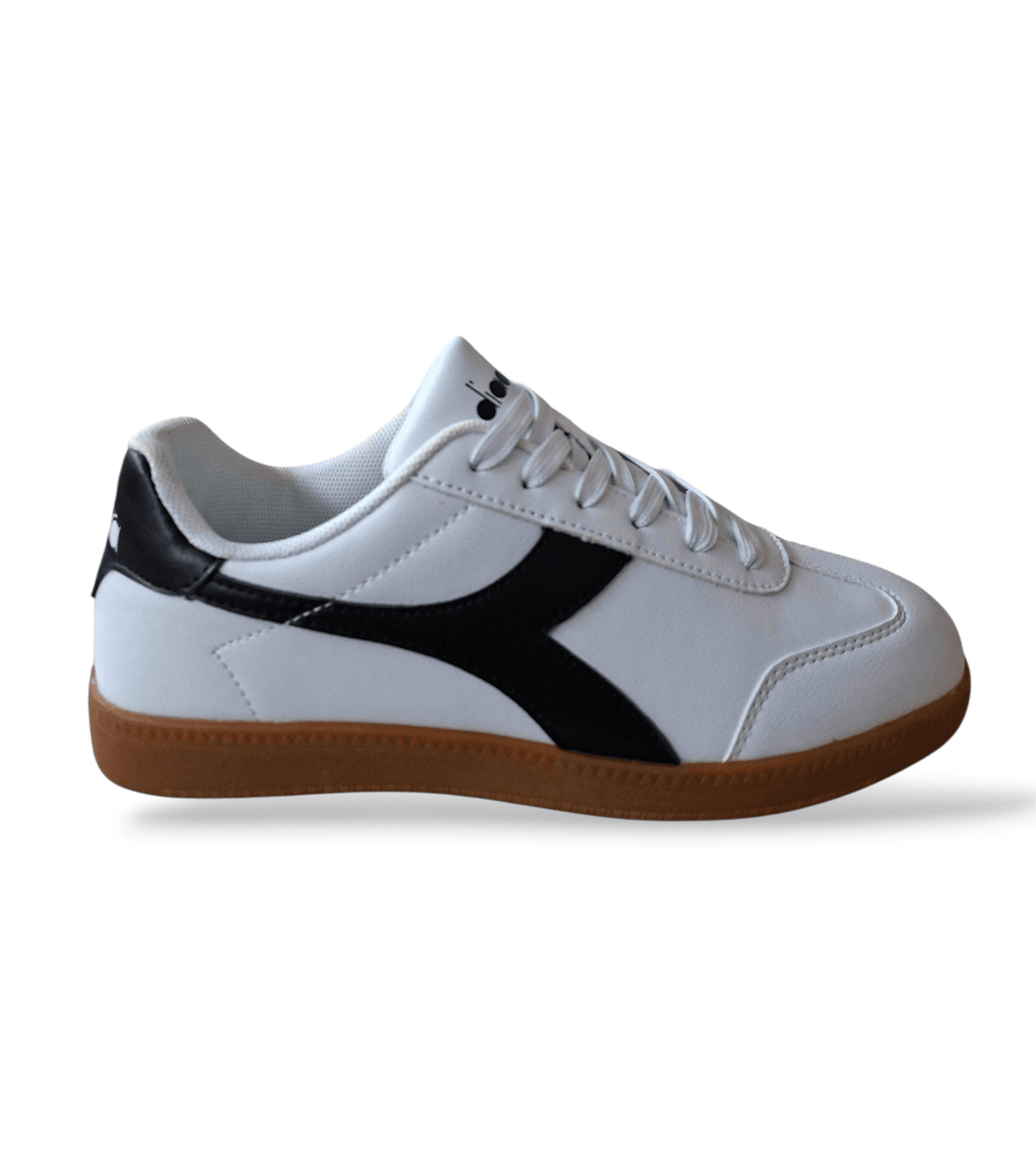 Diadora Kyoto 101.182983 – Sneakers Indoor Ragazzo Bianco Nero | Pelle Sintetica e Laccio | Taglie 36-39 - 6