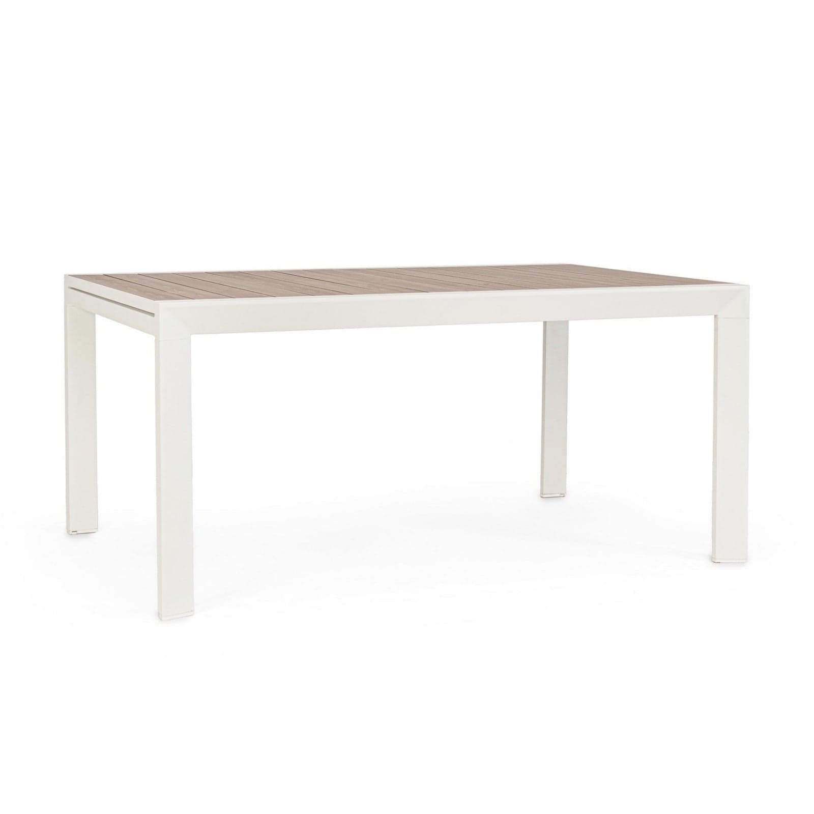 Tavolo "Belmar" allungabile con struttura in alluminio, piano con doghe, per arredo interno ed esterno - 15