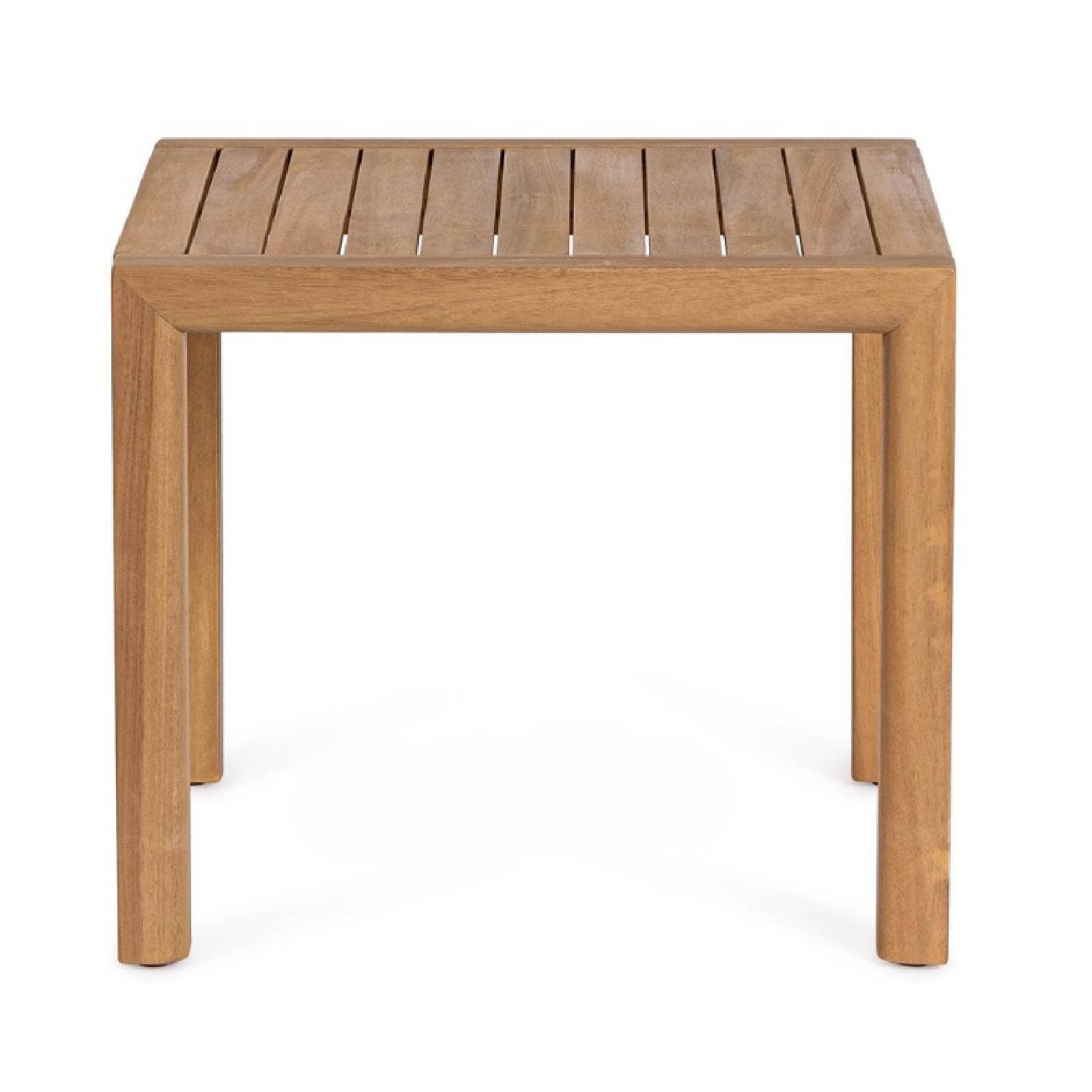 Tavolino "Danubio" in legno di acacia FSC, gambe da assemblare - 47 x 47 x 41 cm in Tavoli standard Decor Space - Altamura, commercioVirtuoso.it