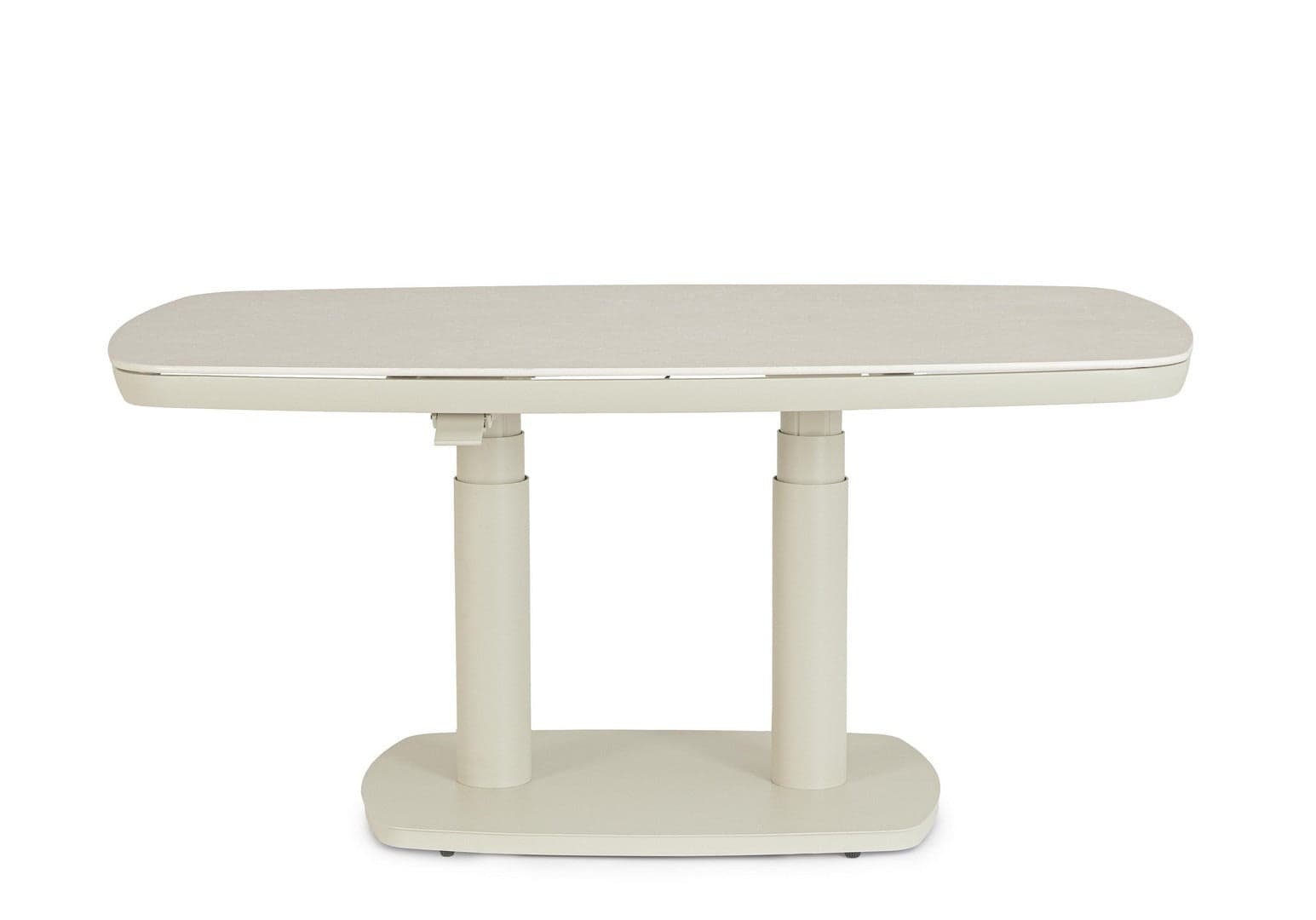 Tavolo "Talete" regolabile con struttura in alluminio, piano in pietra sinterizzata, per arredo interno ed esterno in Tavoli da sala da pranzo Decor Space - Altamura, commercioVirtuoso.it