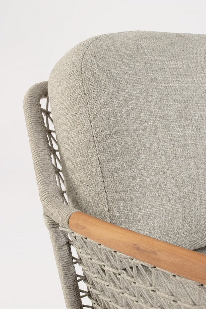 Poltrona "Eulero" struttura in alluminio, con cuscini sfoderabili con tessuto idrorepellente olefin in Poltrone Decor Space - Altamura, commercioVirtuoso.it