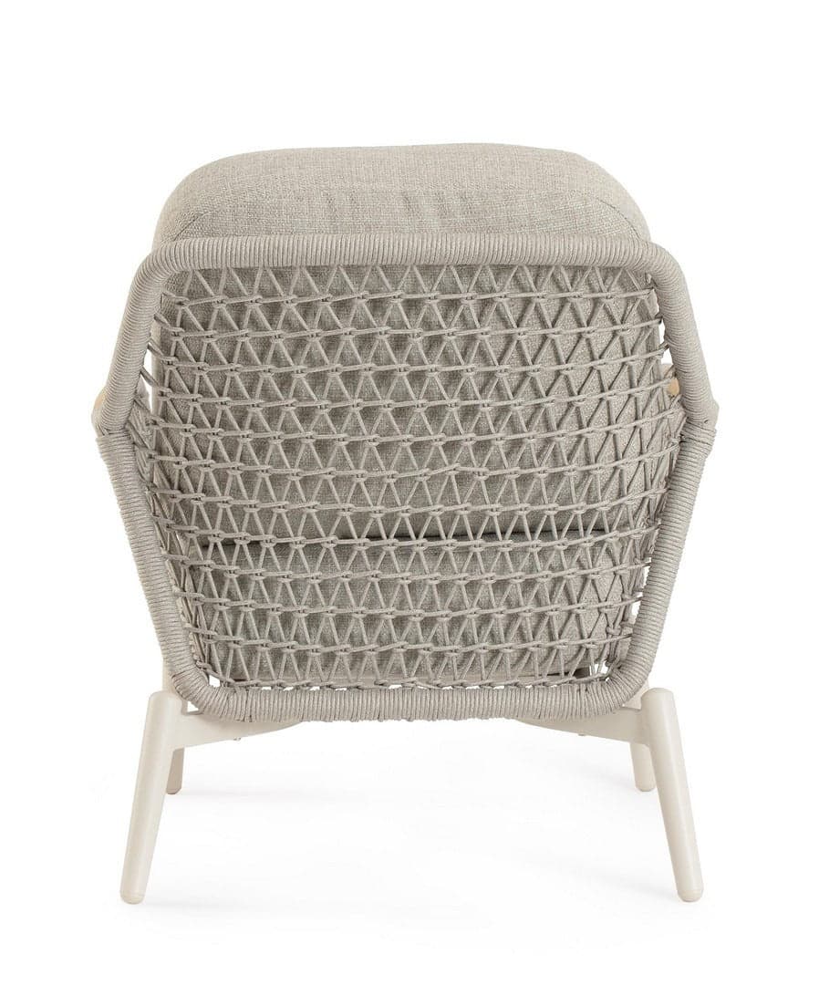 Poltrona "Eulero" struttura in alluminio, con cuscini sfoderabili con tessuto idrorepellente olefin in Poltrone Decor Space - Altamura, commercioVirtuoso.it