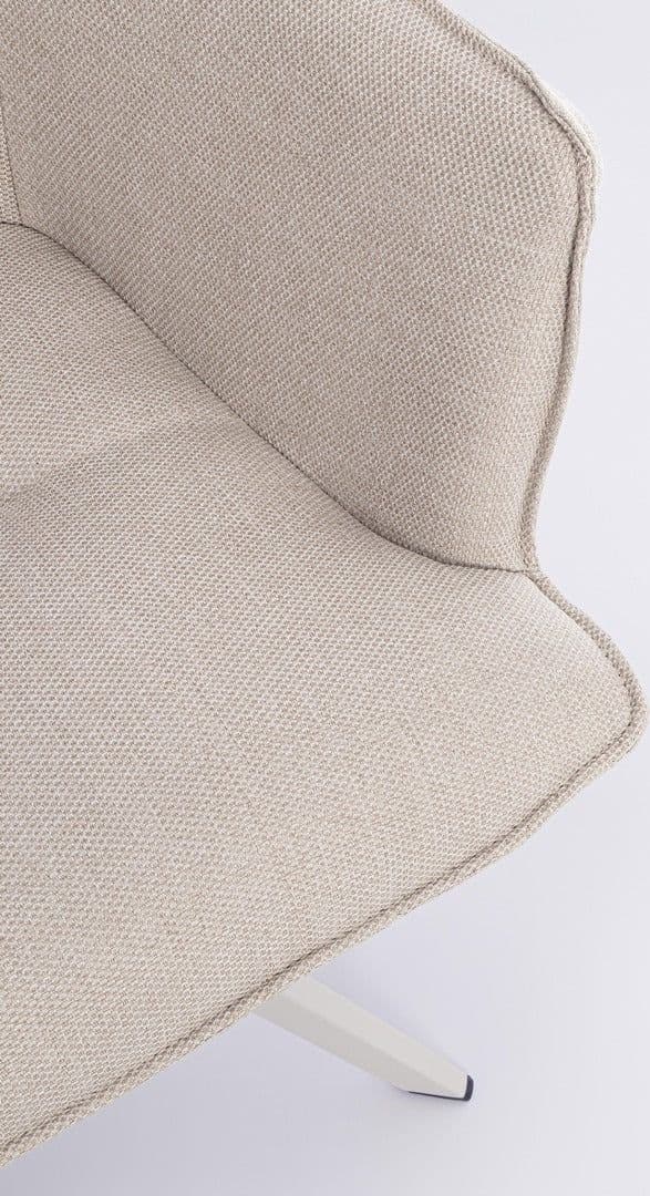 Sedia "Skagen" girevole, struttura in alluminio, con tessuto idrorepellente, per interni ed esterni in Sedie per tavolo da giardino Decor Space - Altamura, commercioVirtuoso.it