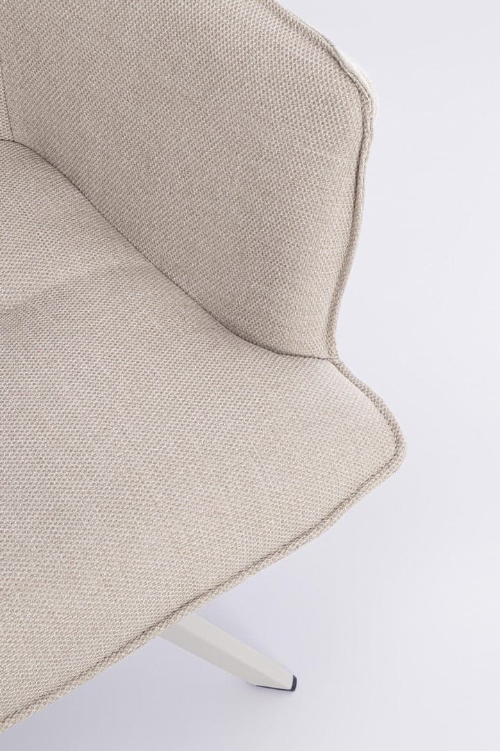 Sedia "Skagen" girevole, struttura in alluminio, con tessuto idrorepellente, per interni ed esterni in Sedie per tavolo da giardino Decor Space - Altamura, commercioVirtuoso.it
