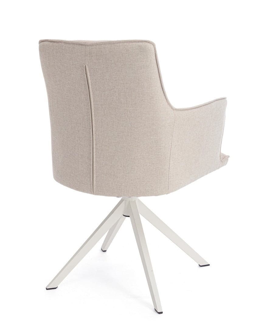 Sedia "Skagen" girevole, struttura in alluminio, con tessuto idrorepellente, per interni ed esterni in Sedie per tavolo da giardino Decor Space - Altamura, commercioVirtuoso.it