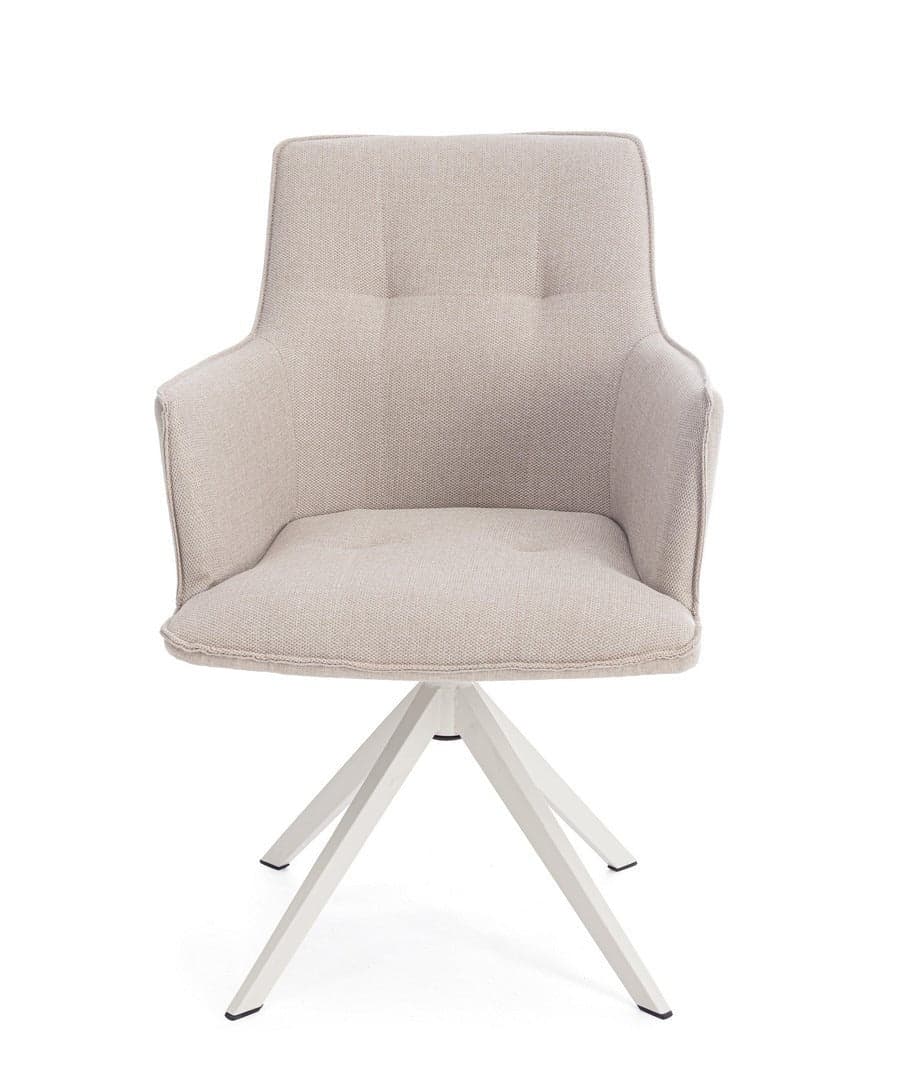 Sedia "Skagen" girevole, struttura in alluminio, con tessuto idrorepellente, per interni ed esterni in Sedie per tavolo da giardino Decor Space - Altamura, commercioVirtuoso.it