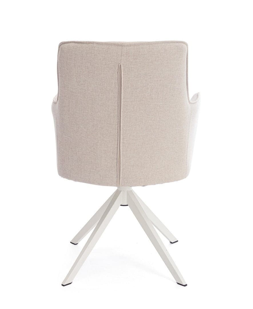 Sedia "Skagen" girevole, struttura in alluminio, con tessuto idrorepellente, per interni ed esterni in Sedie per tavolo da giardino Decor Space - Altamura, commercioVirtuoso.it