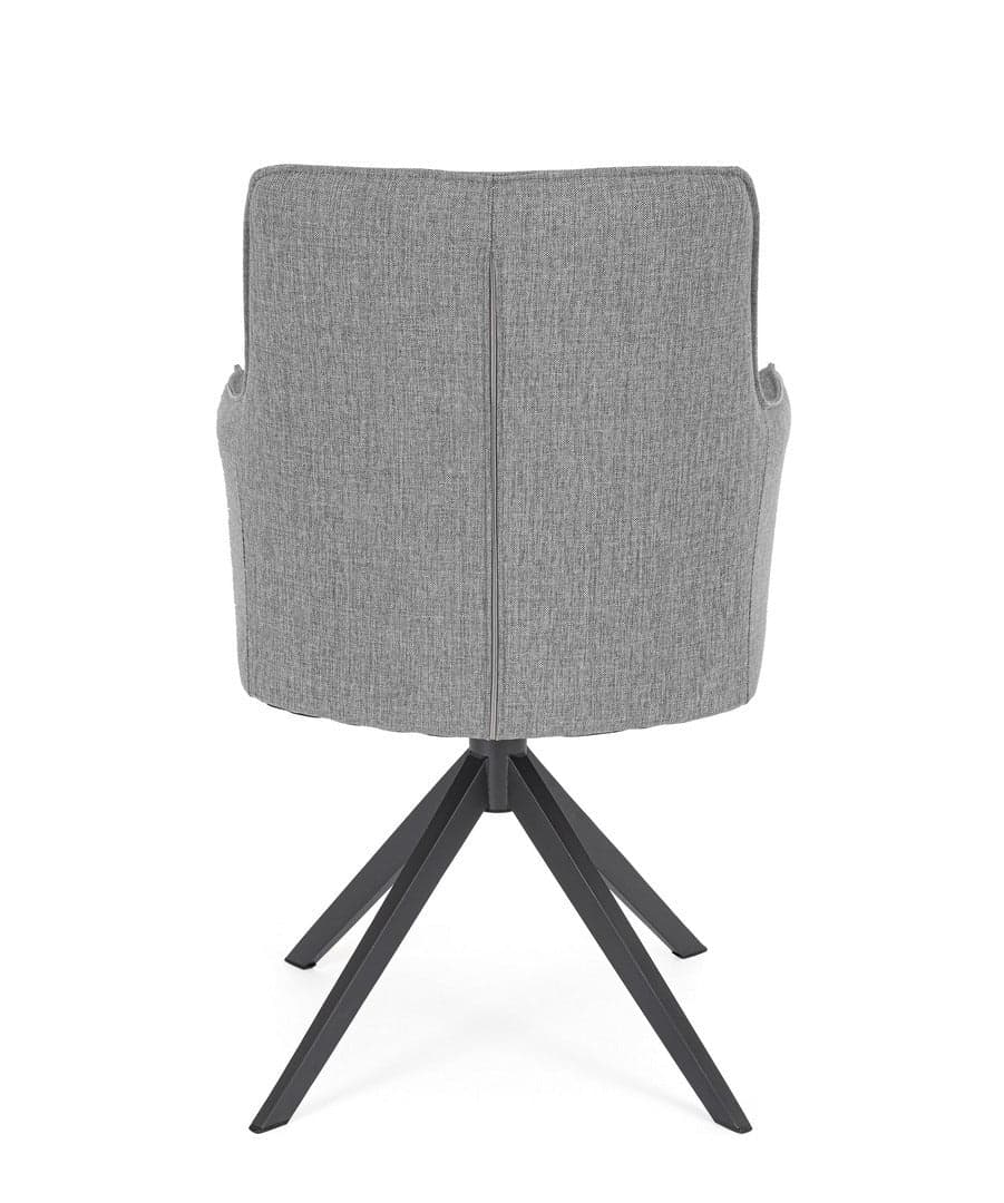 Sedia "Skagen" girevole, struttura in alluminio, con tessuto idrorepellente, per interni ed esterni in Sedie per tavolo da giardino Decor Space - Altamura, commercioVirtuoso.it