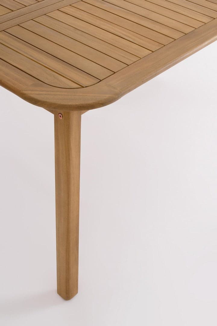 Tavolo "Danubio" in legno di acacia effetto teak, per arredo interno ed esterno in Tavoli da sala da pranzo Decor Space - Altamura, commercioVirtuoso.it
