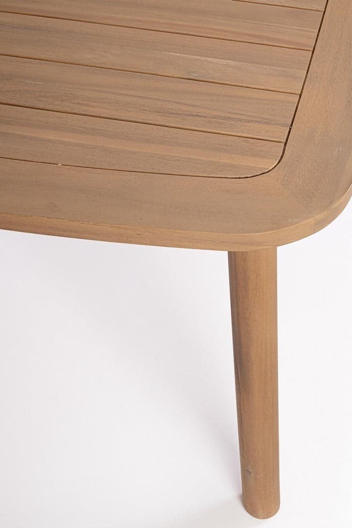 Tavolo "Pablo" con struttura in legno di acacia, finitura olio effetto teak, per arredo interno ed esterno in Tavoli da sala da pranzo Decor Space - Altamura, commercioVirtuoso.it