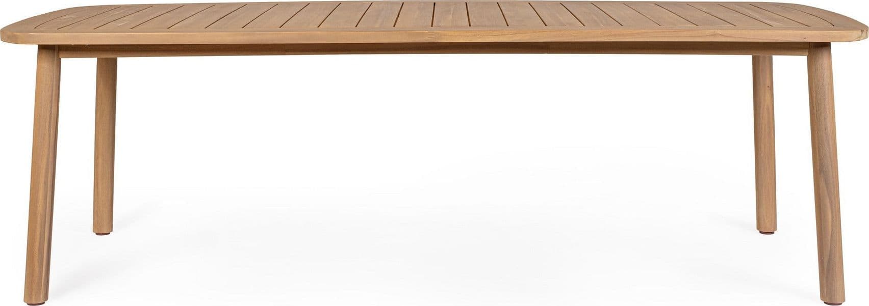 Tavolo "Pablo" con struttura in legno di acacia, finitura olio effetto teak, per arredo interno ed esterno in Tavoli da sala da pranzo Decor Space - Altamura, commercioVirtuoso.it