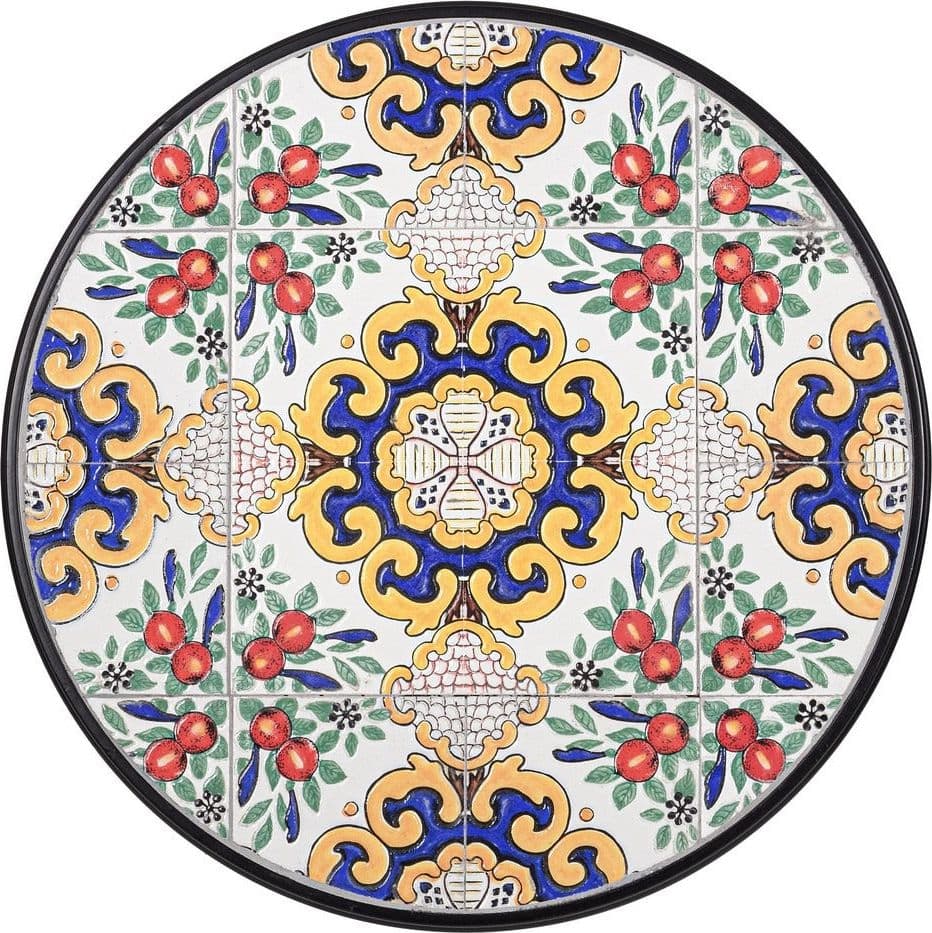 Tavolo "Santorini" con struttura in acciaio, piano in ceramica, per arredo interno ed esterno in Tavoli da sala da pranzo Decor Space - Altamura, commercioVirtuoso.it