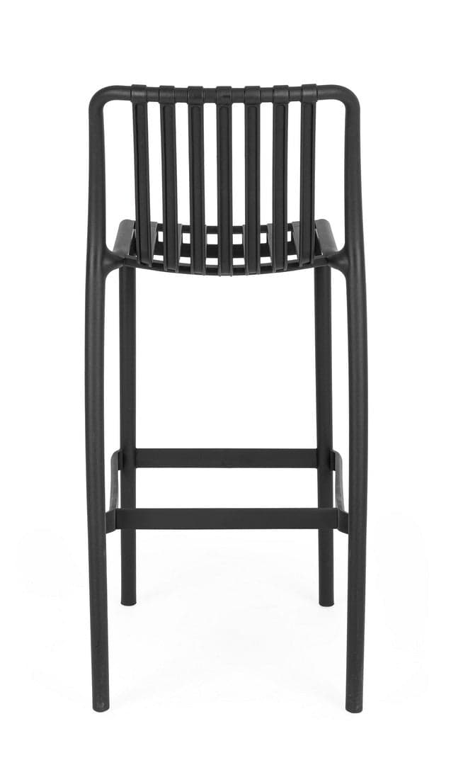 Sgabello "Billie" da bar, struttura in polipropilene, resistente agli UV, per interni ed esterni in Ottomane Decor Space - Altamura, commercioVirtuoso.it