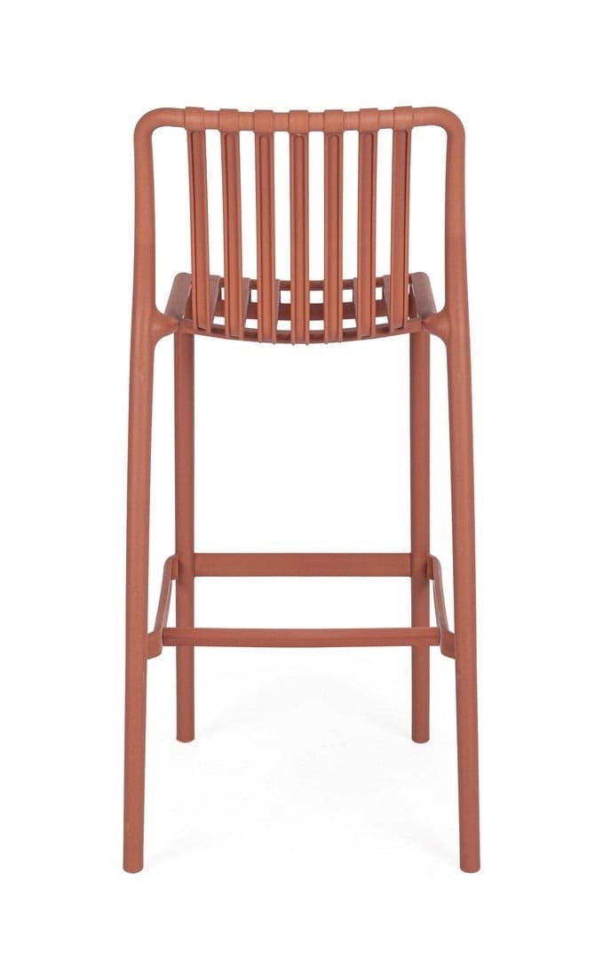 Sgabello "Billie" da bar, struttura in polipropilene, resistente agli UV, per interni ed esterni in Ottomane Decor Space - Altamura, commercioVirtuoso.it