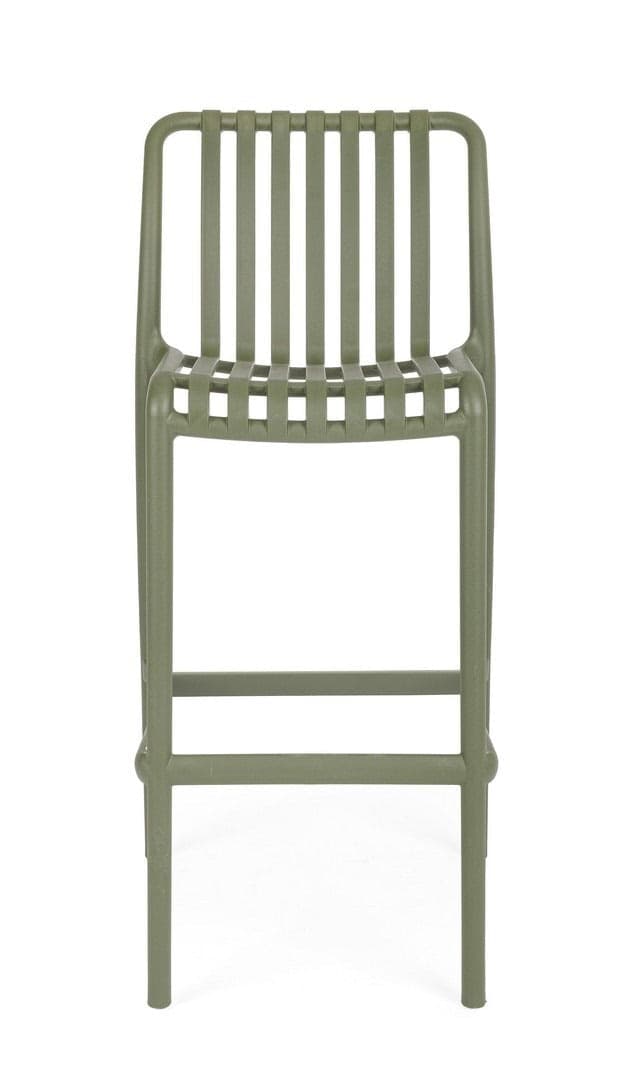 Sgabello "Billie" da bar, struttura in polipropilene, resistente agli UV, per interni ed esterni in Ottomane Decor Space - Altamura, commercioVirtuoso.it