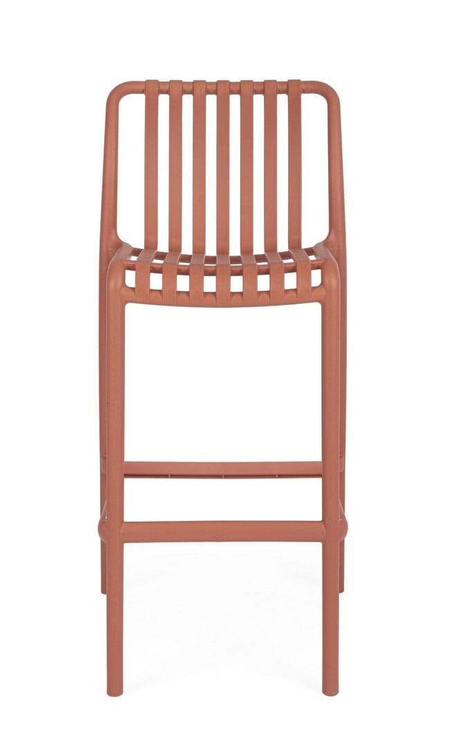Sgabello "Billie" da bar, struttura in polipropilene, resistente agli UV, per interni ed esterni in Ottomane Decor Space - Altamura, commercioVirtuoso.it