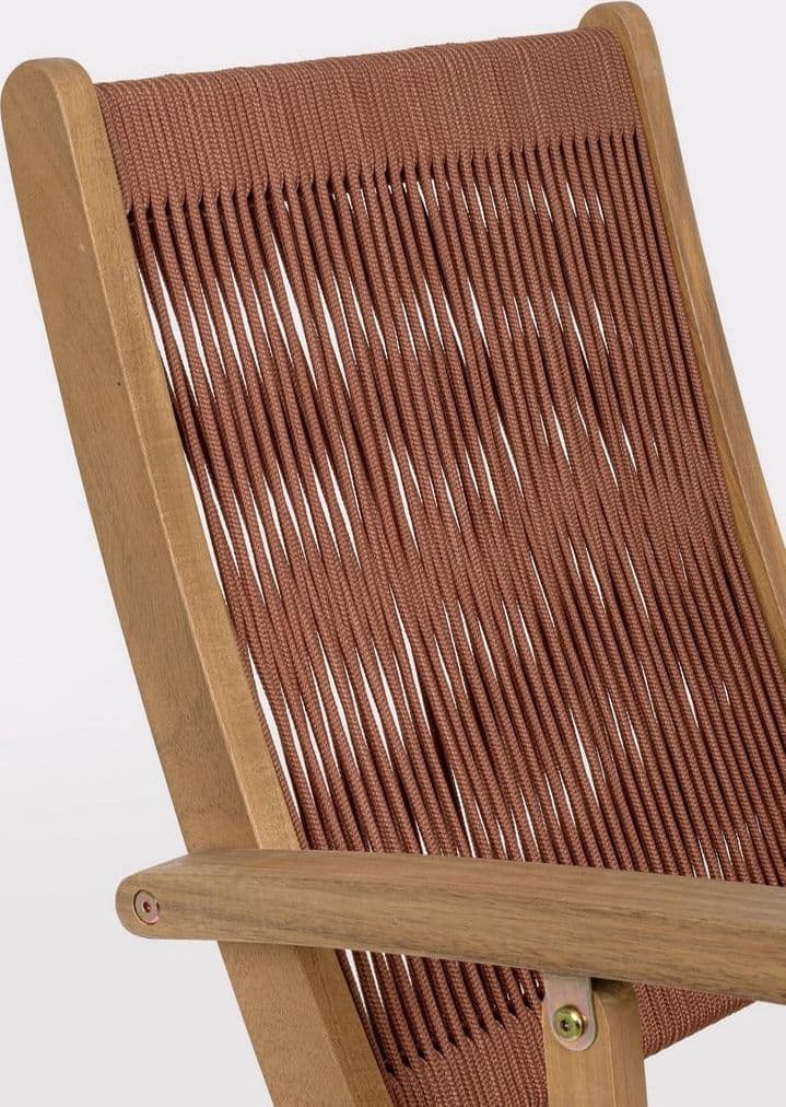 Sedia pieghevole "Danubio" struttura in legno di acacia, con intreccio in corda, ideale per interno ed esterno in Sedie per tavolo da giardino Decor Space - Altamura, commercioVirtuoso.it