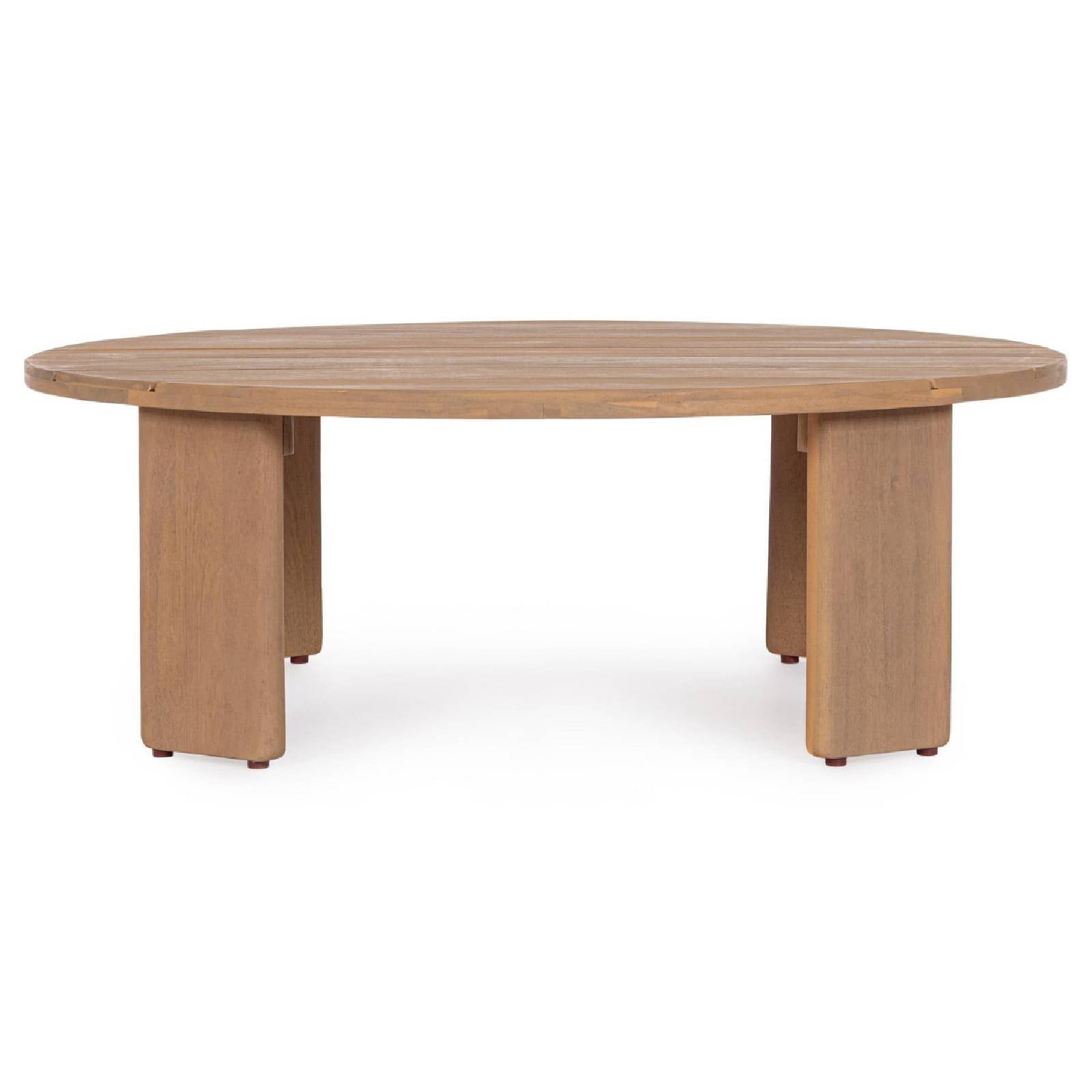 Tavolino "Pablo" in legno di acacia fsc, gambe da assemblare - 100 x 80 x 35 cm in Tavoli standard Decor Space - Altamura, commercioVirtuoso.it