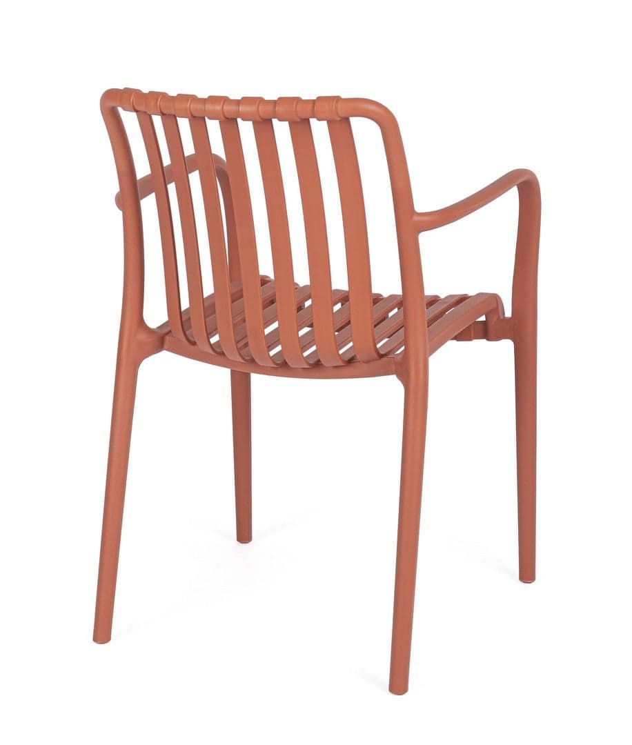 Sedia "Billie" struttura in polipropilene, resistente agli UV, per giardino e veranda in Sedie per tavolo da giardino Decor Space - Altamura, commercioVirtuoso.it