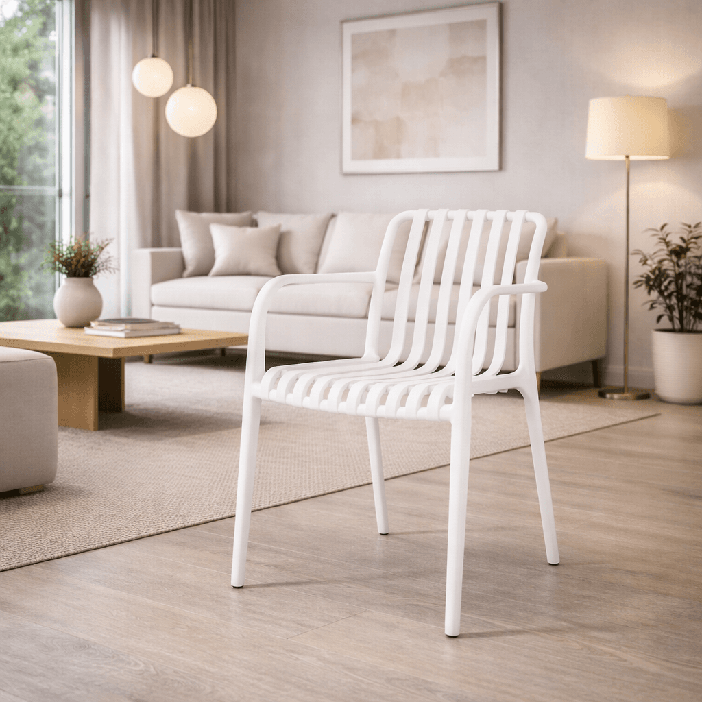 Sedia "Billie" struttura in polipropilene, resistente agli UV, per giardino e veranda in Sedie per tavolo da giardino Decor Space - Altamura, commercioVirtuoso.it