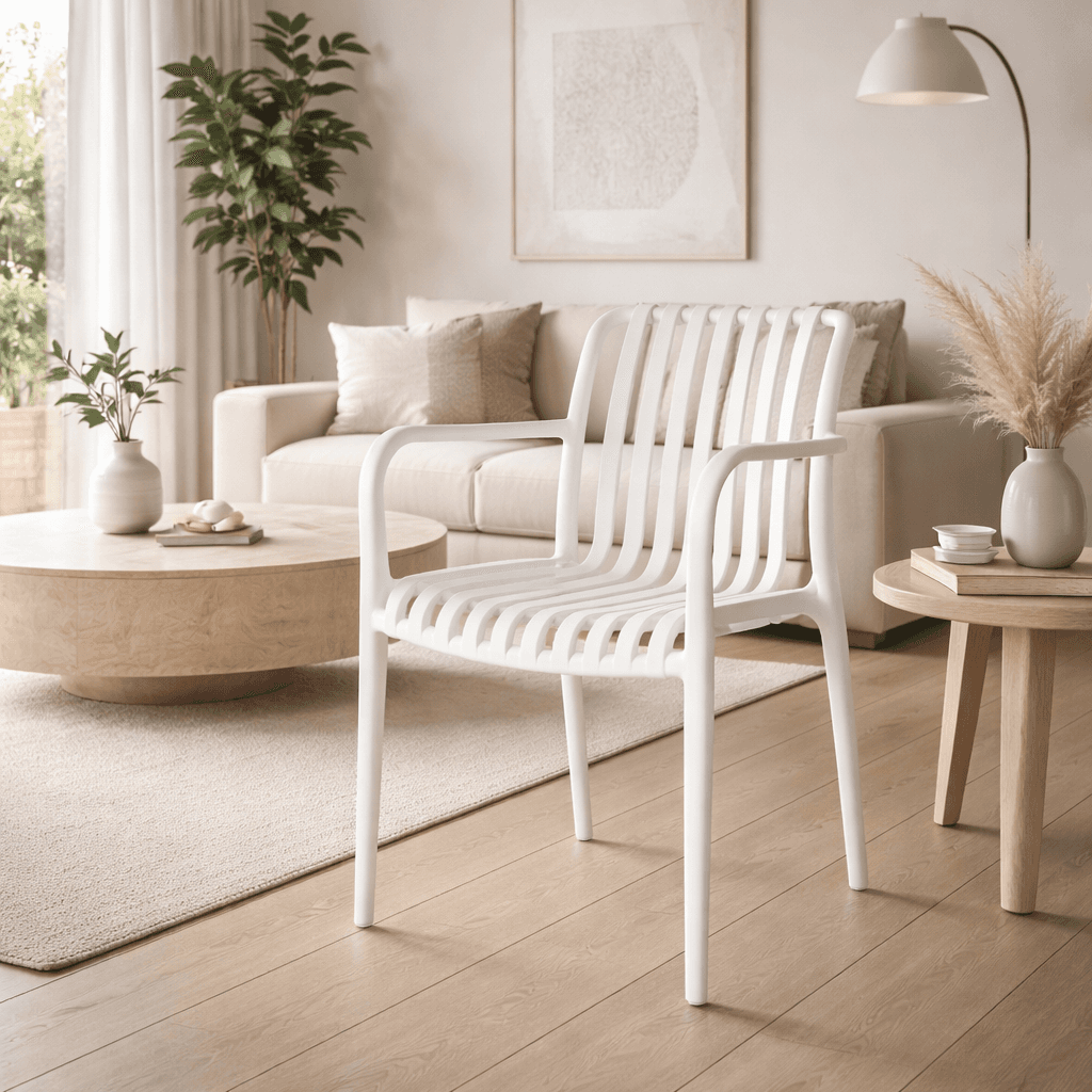 Sedia "Billie" struttura in polipropilene, resistente agli UV, per giardino e veranda in Sedie per tavolo da giardino Decor Space - Altamura, commercioVirtuoso.it