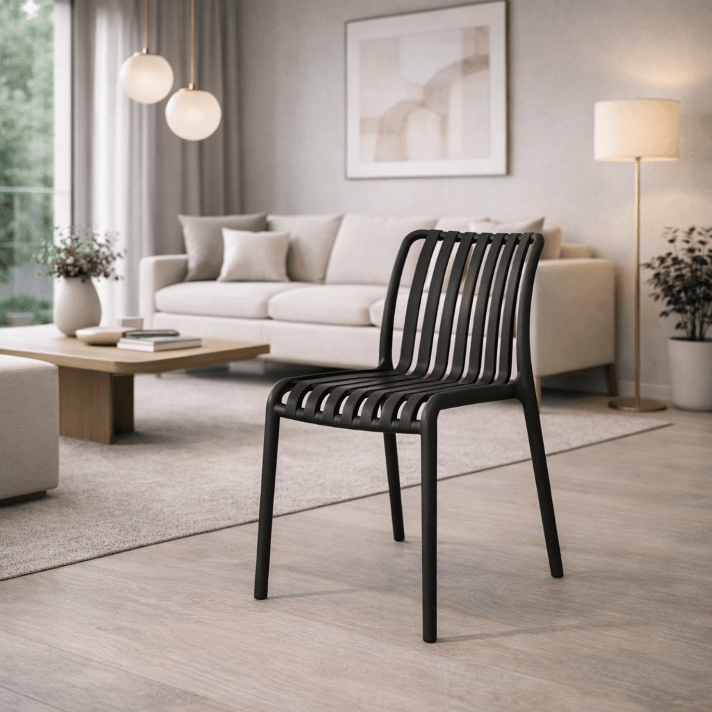 Sedia "Billie" struttura in polipropilene, resistente agli UV, per giardino e veranda in Sedie per tavolo da giardino Decor Space - Altamura, commercioVirtuoso.it