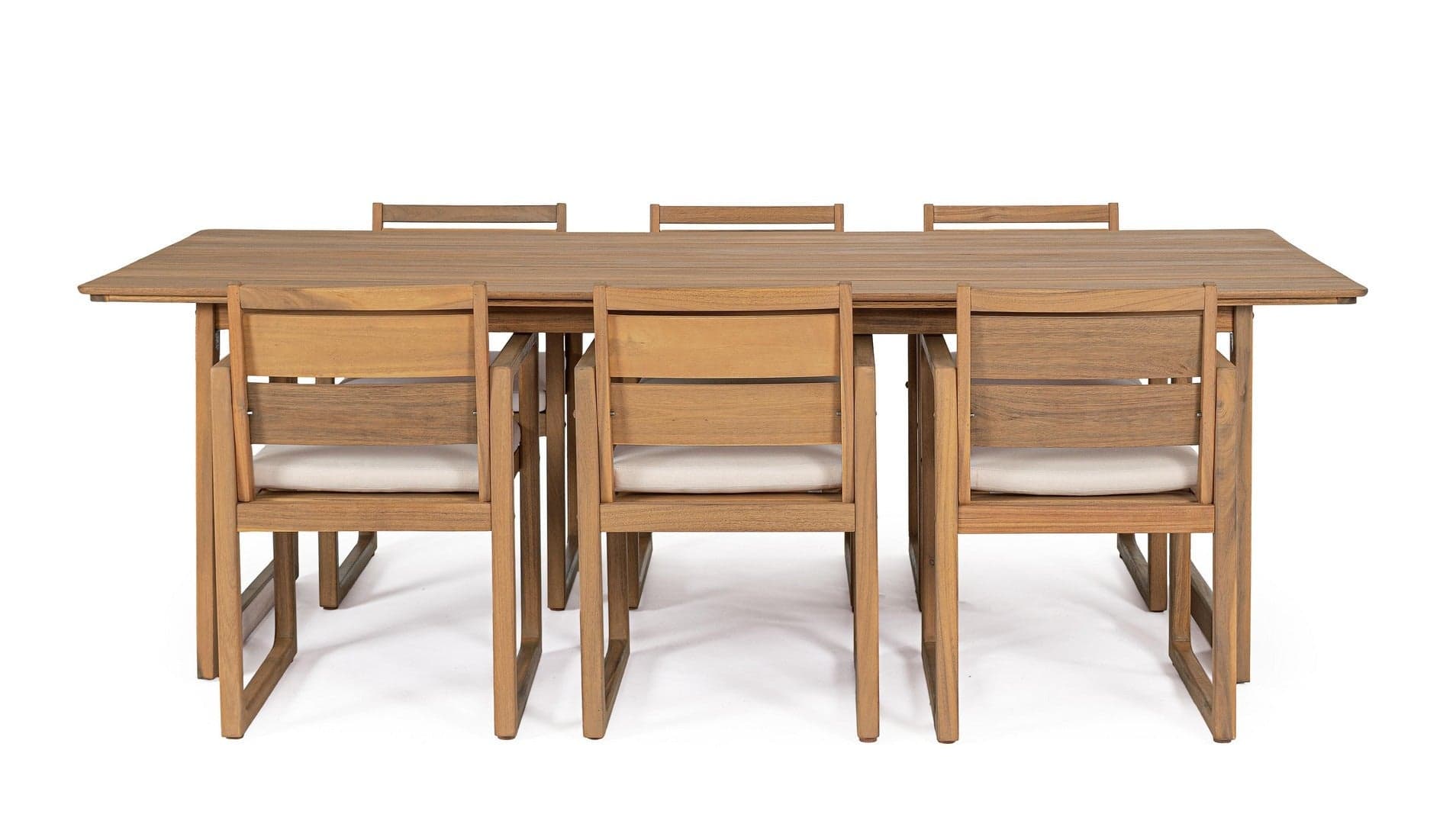 Set salotto "Adrian" tavolo + 6 sedie con braccioli, per arredo giardino in Set di mobili Decor Space - Altamura, commercioVirtuoso.it