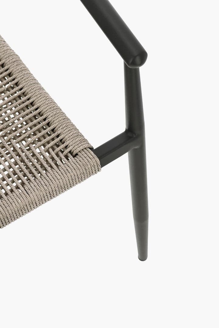 Sedia "Linares" struttura in alluminio, con seduta in fibra sintetica, per interni ed esterni in Sedie per tavolo da giardino Decor Space - Altamura, commercioVirtuoso.it