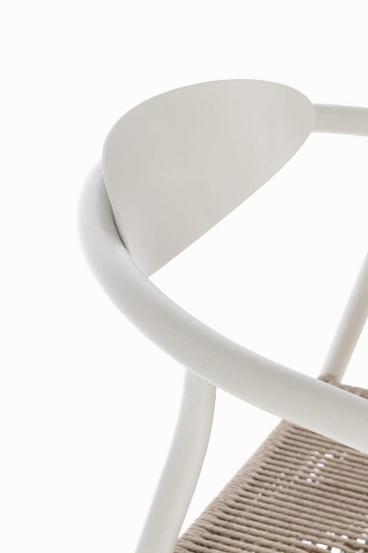 Sedia "Linares" struttura in alluminio, con seduta in fibra sintetica, per interni ed esterni in Sedie per tavolo da giardino Decor Space - Altamura, commercioVirtuoso.it
