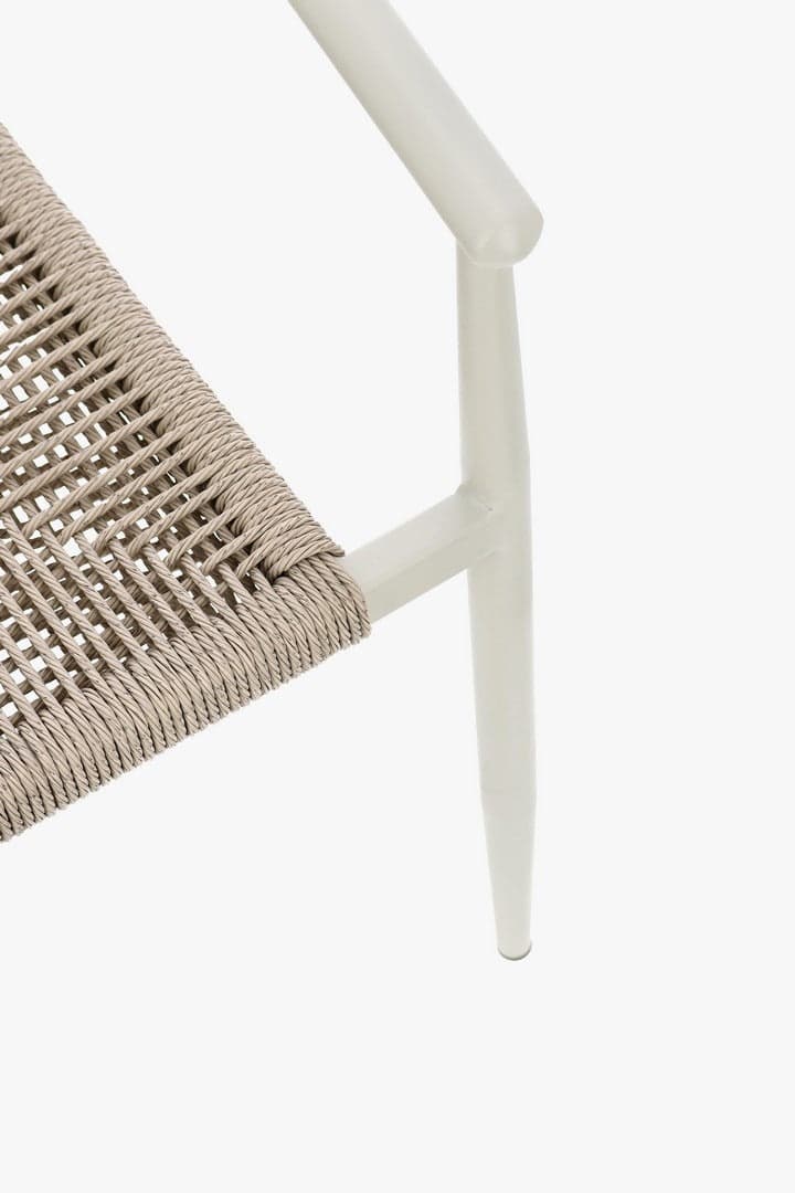 Sedia "Linares" struttura in alluminio, con seduta in fibra sintetica, per interni ed esterni in Sedie per tavolo da giardino Decor Space - Altamura, commercioVirtuoso.it
